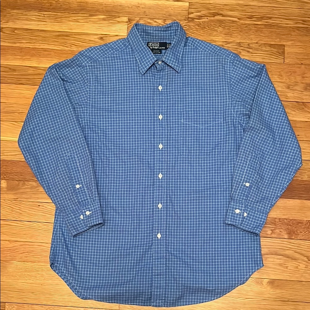 Polo Ralph Lauren Men's Blue Button Down Shirt